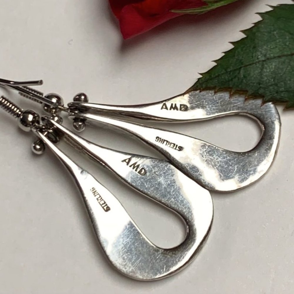 925 Ster. AMD Articulated Earrings - Taxco, México - Picture 6 of 8